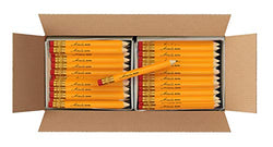 Nikola Works Classic American Standard #2 HB Mini Golf Pre-Sharpened Pew Pencils With Erasers Hex Shaped Bulk 192 Count