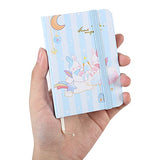 Ipienlee Mini Pocket Notebook Rabbit Cartoon Hardcover Notebooks Little Diary Note Pads Lined Memo Pad Cute Small Journal Notepad A6 Size 3.5 x 5.5 inch Pack of 4