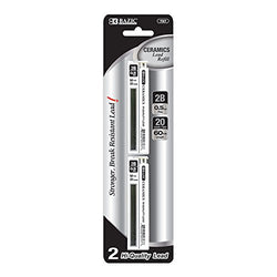 BAZIC 20 Ct. 0.5mm Ceramics Hi-Quality Mechanical Pencil Lead (2/Pack)