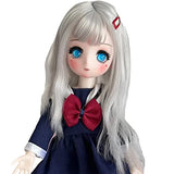 Anime Style Design BJD Dolls 1/6 SD Dolls 11.8 Inch Pretty Ball Jointed Doll with Full Set Including Wig Hair, Makeup, Eyes, Clothes, Shoes, Best Christmas Birthday Gift for Girls Kids (Wanzi)