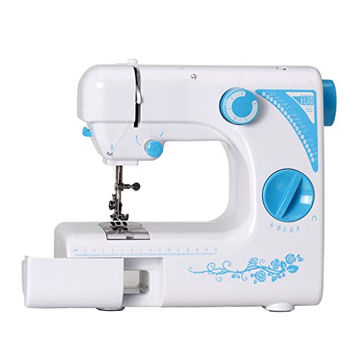 ALOOK Sewing Machine Household Portable Electric Portable Mini with 19 Different Stitches, Fabric Sewing, DIY, Easy Operation, Durable, for Fabric, Clothing, Home Travel
