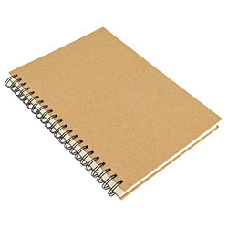 Spiral Sketchbook Pad, Drawing Book, Krafty Soft Cover Blank Notebook Journal, 120 Pages/ 60 Sheets 140gsm (A4)