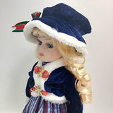 Northbird Porcelain Doll 1/3 12in Classic Ceramic Doll with Doll Stand / Wig / Dress / Shoese / Full Set Gift for Girl Women (C)