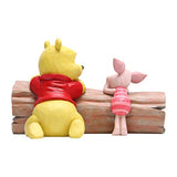 Enesco Disney Traditions by Jim Shore Winnie The Pooh and Piglet by Log Figurine, 3.82 Inch, Multicolor