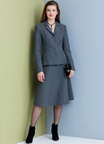 Vogue V9336A5 Easy Women's Jacket, Loose Skirt, and Semi-Fitted Pants Sewing Patterns, Sizes 6-14