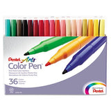 Fine Point Color Pen Set, 36 Assorted Colors, 36/Set, Sold as 1 Set, 36 Each per Set