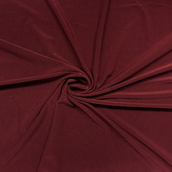 ITY Fabric Polyester Lycra Knit Jersey 2 Way Spandex Stretch 58" Wide by The Yard (1 Yard, Wine)