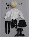 ADORZ 1/4 Gentleman BJD Doll 16.3 Inch England Fashion Ball Jointed Doll, with Full Suit Clothes Blond Short Hair Black Shoes and Socks Facial Makeup and Accessories