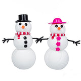 Play Visions Floof Modeling Clay - Reuseable Indoor Snow - Mr. & Mrs Snowman Set With Endless Creations and 22 Molding Accessories