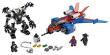 LEGO Marvel Spider-Man Spider-Jet vs Venom Mech 76150 Superhero Gift for Kids with Minifigures, Mech and Plane (371 Pieces)