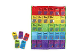 Learning Resources Rainbow Calculator & Storage Chart, Set of 30 Classroom Calculators, Ages 3+