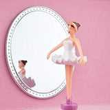 Round Rich Music Jewelry Box and Ballerina Dance Necklaces with Melody is Swan Lake Pink