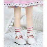 YILIAN Fashion Girl Doll Clothes fit 1/6 BJD SD Doll with Full Set of Clothes Hat Dress Socks Accessories Cute Pink Color