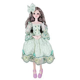 EVA BJD 57cm 22 Inch Doll Jointed Dolls - Including Clothes with Wig, Shoes,Accessories for Girls Gift (Party Wear-Green)