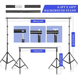 SH 2.6M x 3M/8.5ft x 10ft Photography Lighting Backdrops Stand Accessories Kit and 4 x 85W 5500K Bulbs Green Screen Umbrellas Softbox Continuous Light Kit for Photo Studio Portrait Video Shoot