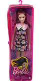 Barbie Fashionistas Doll #187, Brunette Ponytail, Shift Dress, Pink Boots, Behind-The-Ear Hearing Aids, Toy for Kids 3 to 8 Years