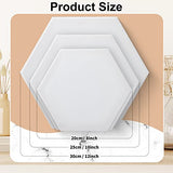 24 Pieces Canvas for Painting Bulk Blank Canvas, Cotton Canvas Panel Canvas Board Art Painting Supplies for Kids Artist Hobby Painters Beginners Gift (Hexagon)
