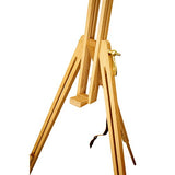 US Art Supply HARBOR Basic Portable Wood Field Sketch Easel with Foldable Tri-Pod Legs