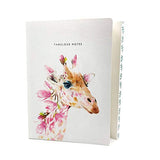 Wildlife A5 Notebook - Journal - Notepad with Lined Pages by Lola Design (Giraffe)