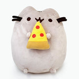 GUND Pusheen Snackables Pizza Cat Plush Stuffed Animal, Gray, 9.5"