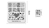 KADS Nail Art Image Stamping Plates Valentine's Day Love Heart DIY Manicure Template Image Plate for Nail (FE014)