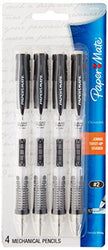 Paper Mate Clearpoint Mechanical Pencil, 0.7 mm, Black Barrel, Refillable, 4-pack