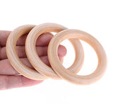 Penta Angel 10Pcs 70mm/2.75" Natural Unfinished Large Wooden Rings Circle Wood Pendant Connectors