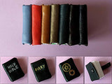 Miniature Book, Realistic Leather Diary 1:6 scale. Dollhouse Library Keychain