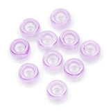 Bulk Buy: Darice DIY Crafts Pony Beads Plastic Transparent Light Amethyst 9mm 480 pieces (1-Pack)