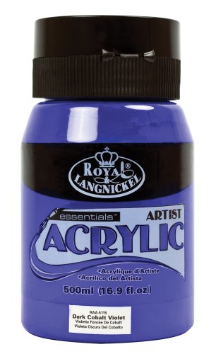 Royal & Langnickel Essentials Acrylic Jar Paint, 500ml, Dark Cobalt Violet