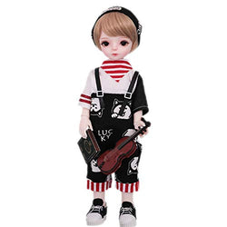 YNSW BJD Doll, Cneutral Style Short Hair Doll 1/6 SD Doll 10 Inch 26 cm Ball Jointed Dolls Baby Doll Children's