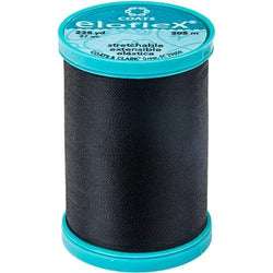 Coats Thread & Zippers NOM042666 Eloflex Stretch Thread, 225 Yard, Black