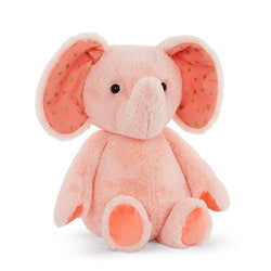 B. toys by Battat Plush Elephant – Stuffed Animal – Soft & Cuddly Toy – Pink Elephant – 12” – Washable – Baby, Toddler, Kids – Happyhues – Bubble Gum Becky – 0 Months +