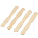 8” Inch, Bag of 100 Natural Wavy Jumbo Wood Fan Handles, Wedding Program Fan Handles, Craft Sticks,