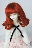 JD131 1/8 1/6 1/4 1/3 Pear Curly Synthetic Mohair BJD Doll Wigs (Carrot, 7-8inch)