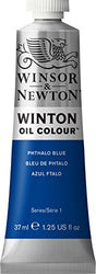 Winton Oil Paint 37ml Tube: Phthalo Blue