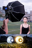 Weeylite Ninja 200 Portable 60W 2800K-8500K COB Video Light,Photography Lighting 70400lux Bi-Color Monolight Continuous Video Studio Light ,APP Control