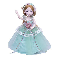 A Leaf BJD Dolls, Dolls 12 Inch Ball Jointed Doll DIY Toys with Full Set Clothes Shoes Wig Makeup, Best Gift for Girls (Color : A)