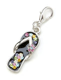 Darice Large Flip Flop Design Mix and Mingle Charm with Lobster Clasp