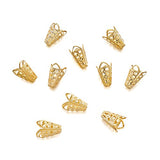 Craftdady 500PCS Flower Shaped Iron Bead Caps Jewelry Making End Caps Metal Spacers Findings,