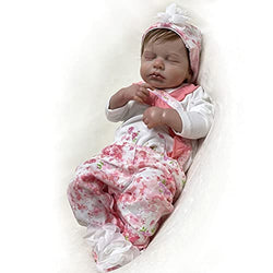 Adolly Gallery 20 Inch Lifelike Reborn Baby Doll Pink Soft Silicone Vinyl Reborn Toddlers Soft Cloth Body Gifts for Girl Ad20c28 Name Stella