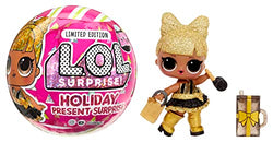 LOL Surprise Holiday Present Surprise Doll Prezzie with 7 Surprises, Collectible Dolls, Limited Edition, Holiday Theme- Great Gift for Girls Age 4+