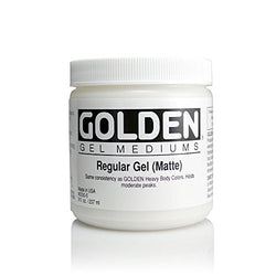 Golden Regular Matte Gel Medium-8 ounce