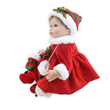 Minidiva Reborn Baby Doll RB101, 100% Handmade Soft Silicone 17" /42cm Lifelike Christmas Doll for Children