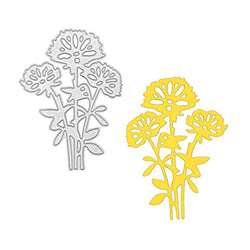 Dandelion Flower Metal Cutting Dies Stencil, Cutting Template Moulds Die Cuts Stencil Scrabooking Supplies for Invitation Card Making, Paper Crafting, Envelope, Emboosing, DIY Photo Album