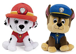 Gund Marshall and Chase Paw Patrol Plush Stuffed Animals Bundle of 2 Characters, 6 inch