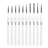 Miniature Paint Brushes, 10 Mini Paint Brushes Fine Detail Paint Brush Set for Acrylic Painting & Oil Painting, Miniature Painting Brushes for Paint by Numbers for Adults