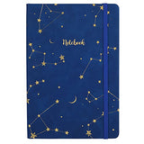 Journal/Ruled Notebook - Ruled Journal with Premium Thick Paper, 6.3" x 8.4", Hardcover with Back Pocket + Banded - Constellation