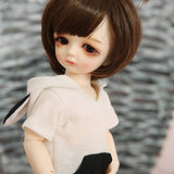 1/6 BJD Doll Matt and Spherical Joint Doll 10-Inch Doll DIY Including Wig + Clothes + Socks + Shoes The Best Gifts for Boys and Girls Maron,White Skin