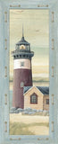 wallsthatspeak Set of 3 Lighthouse Art Prints Beach Country Coastal Decor (8x20 Stretched Canvas 3-Pack)